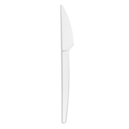 CUCHILLO 18 cm BLANCO. Caja de 2.000 uds